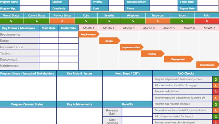 Project-Status-Report-Template-Excel